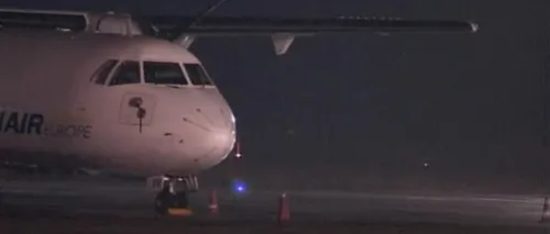 Un avion din Belarus a lovit doi stâlpi de iluminat pe Aeroportul Timișoara. Pilotul și copilotul, testați cu alcooltestul