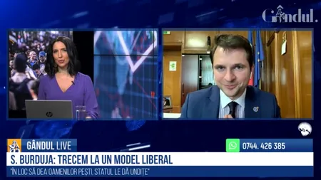 GÂNDUL LIVE. Sebastian Burduja, secretar de stat la Finanțe: „Trecem de la un model populist în care statul dădea oamenilor pești, la un model liberal în care statul dă oamenilor undițe”