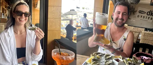 Notă de plată astronomică pentru doi turiști, într-un bar din Mykonos. Câți euro au dat pentru o bere, un cocktail și două porții de stridii