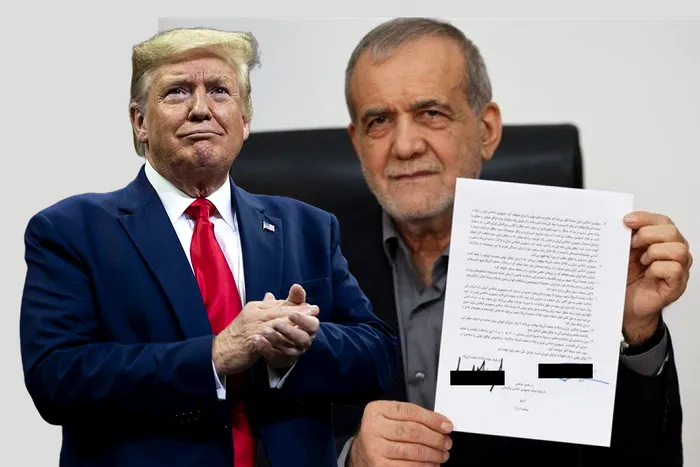 Președintele Donald Trump și omologul său iranian, Massoud Pezeshkian - Foto: Facebook