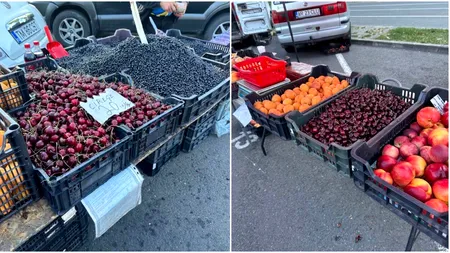 Lucru nemaivăzut! Cireșe ”românești” în piețele din România, în luna august!