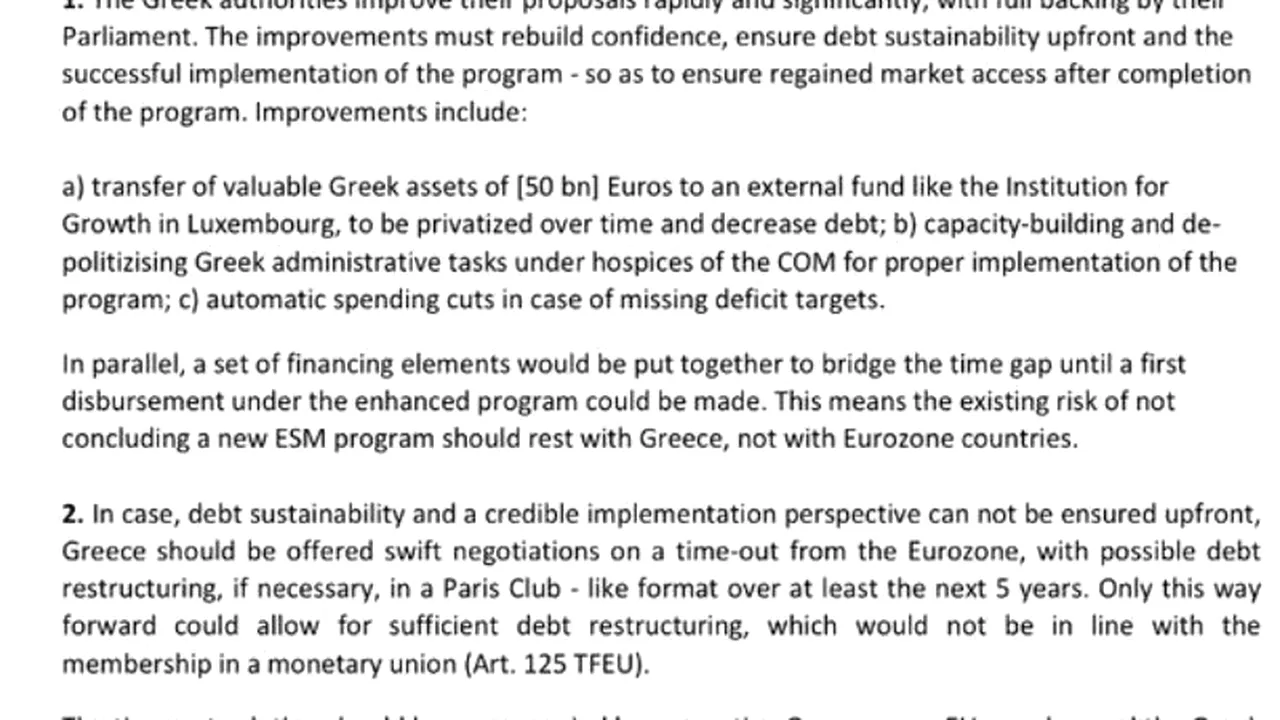 A apărut DOCUMENTUL prin care Germania cere un GREXIT temporar: citiți-l aici
