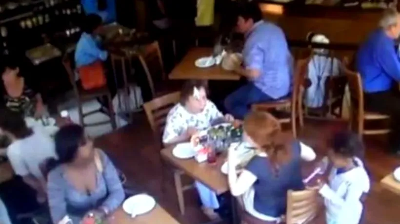 VIDEO. Ce au surprins camerele de supraveghere dintr-un restaurant african