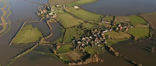 Satul britanic transformat în insulă, din cauza inundațiilor