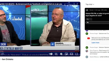 POLL Marius Tucă Show: „Credeți că Alianța PSD-PNL ar trebui să guverneze împreună și după alegerile din 2024”