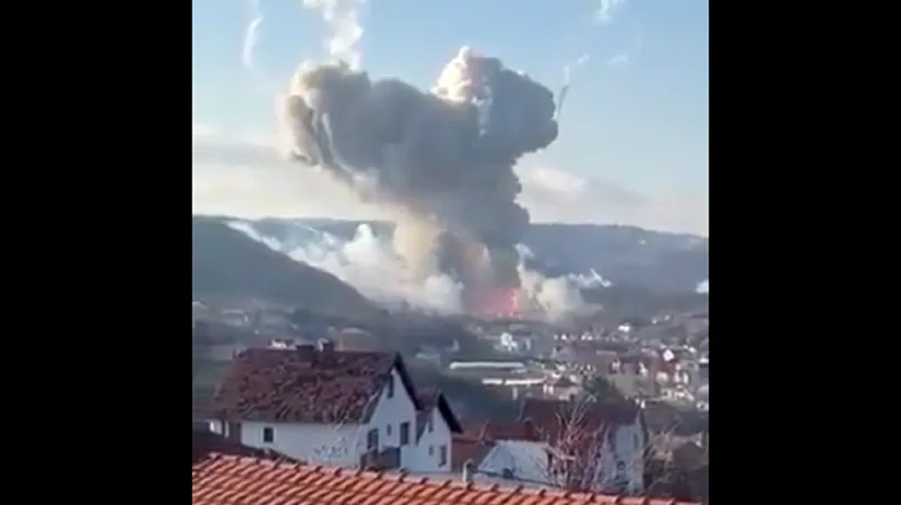 Explozie la o fabrică de armament din Serbia, soldată cu doi morți și 16 răniți. Alte persoane sunt date dispărute (VIDEO)