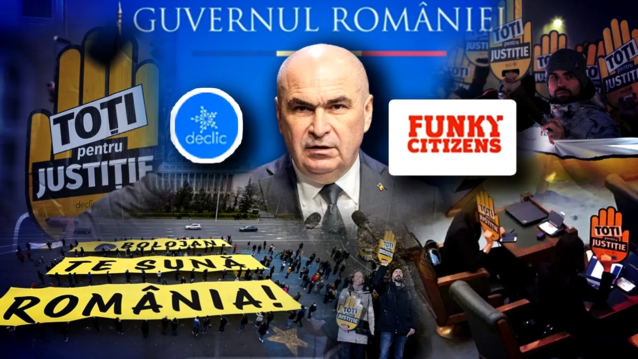 Justiție capturată... de ONG-uri. După ce au chemat oamenii în stradă să protesteze „spontan”, Declic și Funky Citizens sunt chemate de Bolojan să pună umărul la schimbarea legilor justiției
