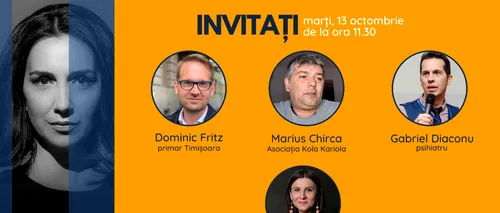 Dominic Fritz, primarul ales al Timișoarei, se află printre invitații Emmei Zeicescu la ediția Gândul LIVE de marți, 13 octombrie, de la ora 11.30