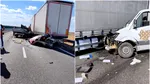 Accident între un TIR și o autoutilitară pe Drumul Expres Craiova-Pitești. Trei persoane au murit, iar alte două au fost rănite