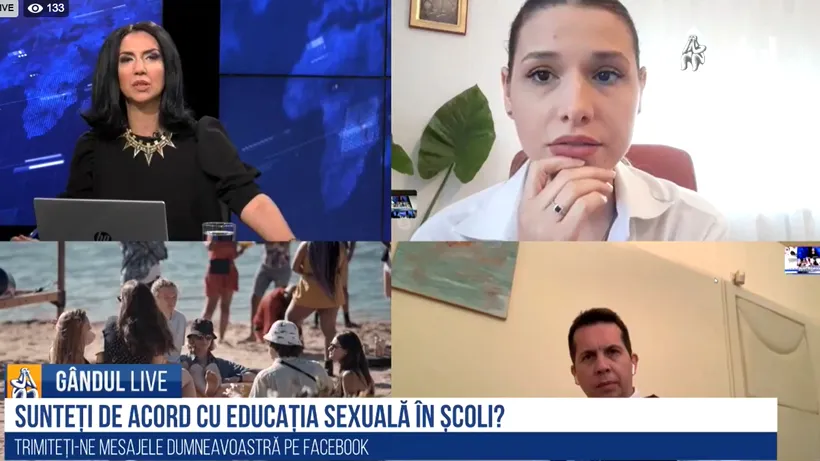 EDUCAȚIE SEXUALĂ. Gabriel Diaconu, psihiatru, la Gândul Live: „Să discuți despre sex nu împinge pe nimeni spre comportament”. Ce spune reprezentanta Coaliției pentru familie