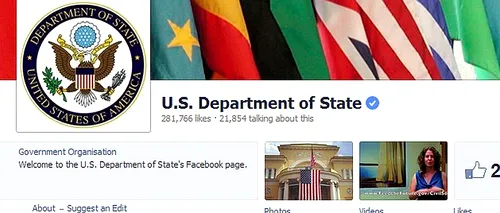 Departamentul de Stat al SUA a cheltuit 630.000 de dolari în doi ani pe 'like'-uri pe Facebook