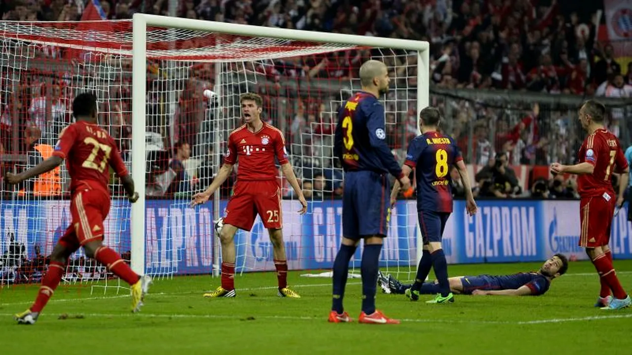 BAYERN - BARCELONA 4-0 în semifinalele CHAMPIONS LEAGUE 2012-2013
