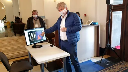 TERMOSCANERE. Sistem de măsurare a temperaturii corporale, instalat la sediul Primăriei Sectorului 1