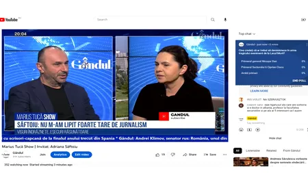 Poll Marius Tucă Show: „Cine credeți că ar trebui să demisioneze în urma tragicului eveniment de la Lacul Morii?”