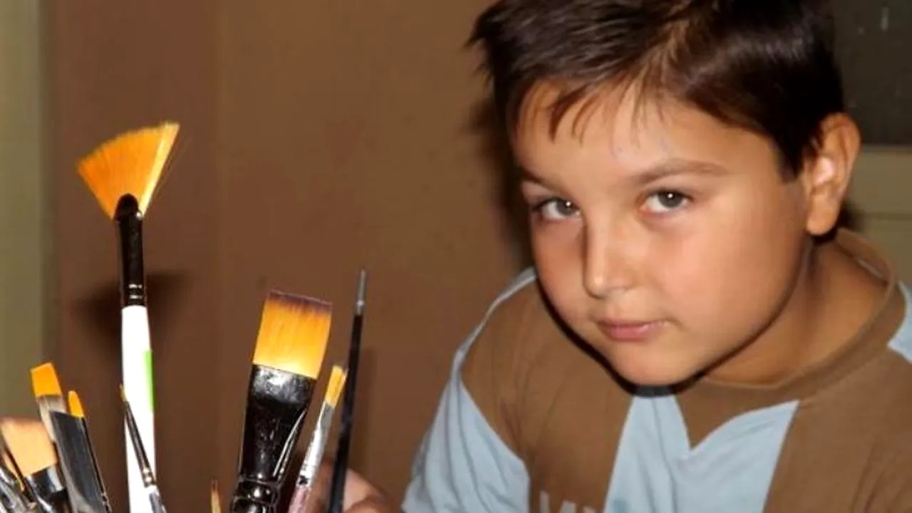 David Alexandru, băiețelul din Iași care a cucerit lumea cu tablourile sale. GALERIE FOTO