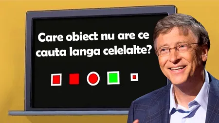 Testul IQ al lui Bill Gates | Care obiect geometric din cele 5 nu are ce căuta lângă celelalte 4?