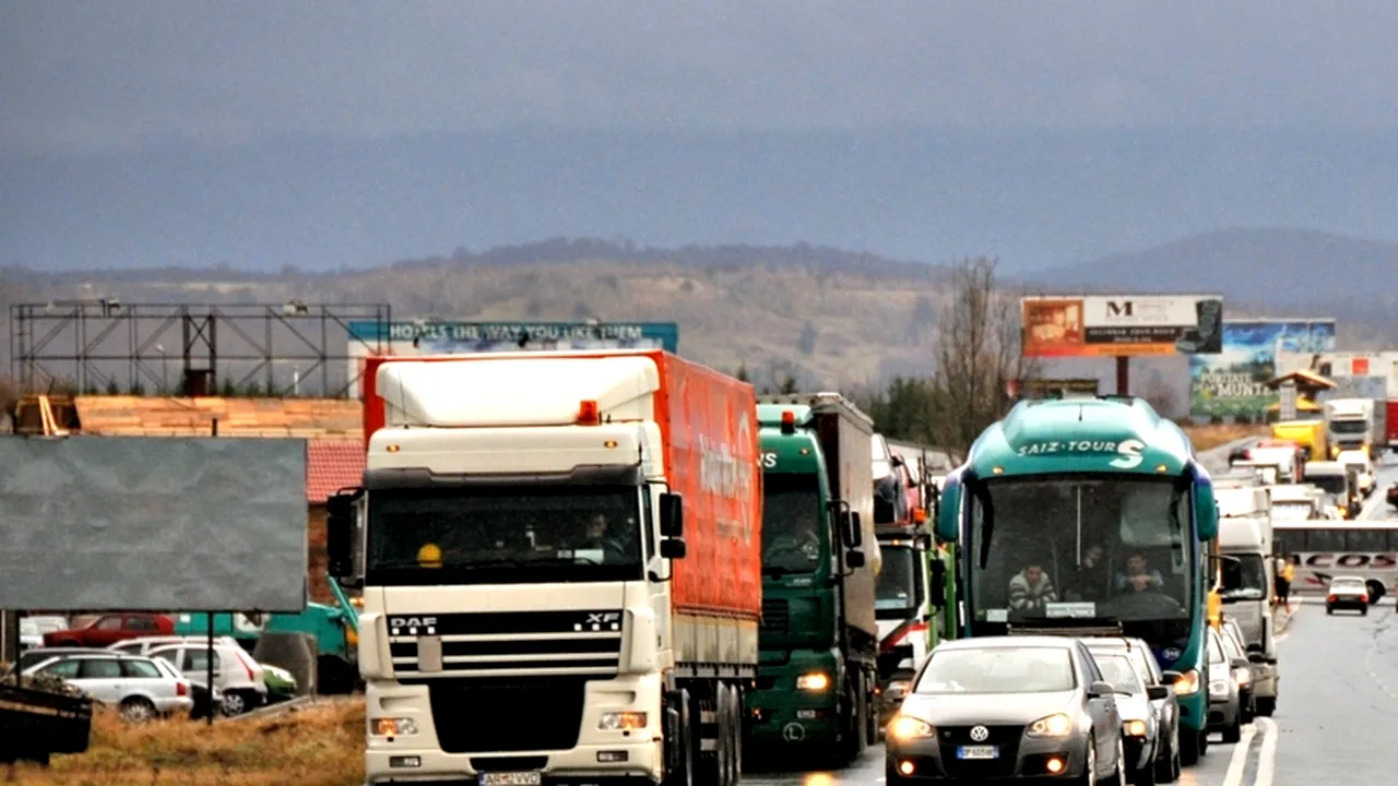 TRAFIC DIFICIL pe DN1, între Ploiești și Brașov, din cauza unui accident și a unor lucări