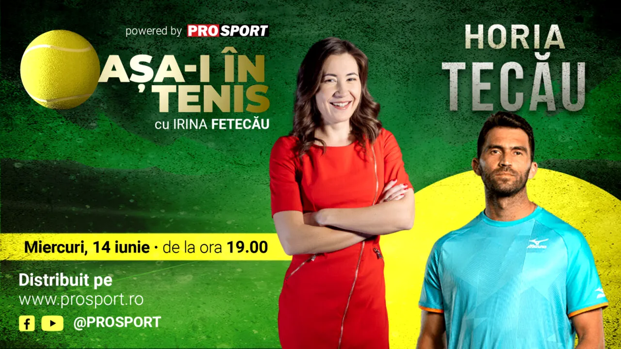 Horia Tecău este invitatul Irinei Fetecău la „Așa-i în tenis”! Totul despre unul dintre cei mai buni jucători ai României | Prima parte