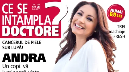 Andra, pe coperta de iulie a revistei 