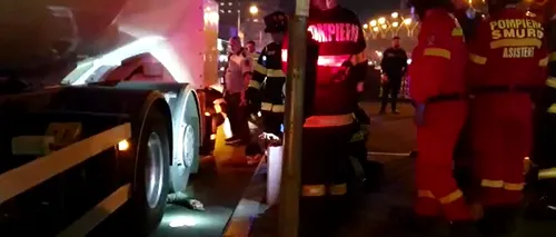 VIDEO. Accident mortal în zona Lujerului din București! Un pieton a murit după ce a fost strivit de o cisternă