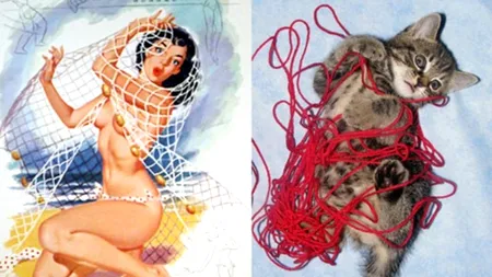 GALERIE FOTO. Femeia și pisica din ea, o idee de marketing a ajuns viral pe internet