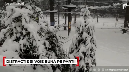 Harghita-Băi, destinația ideală pentru pasionații sporturilor de iarnă. Cum s-au distrat copiii și adulții