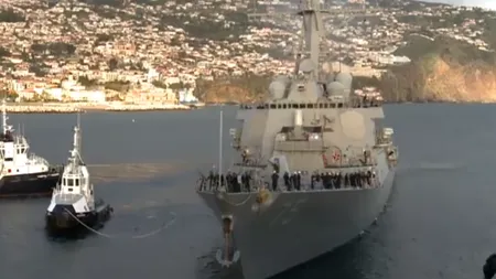 Președintele Traian Băsescu a ajuns în Portul Constanța, unde vizitează 