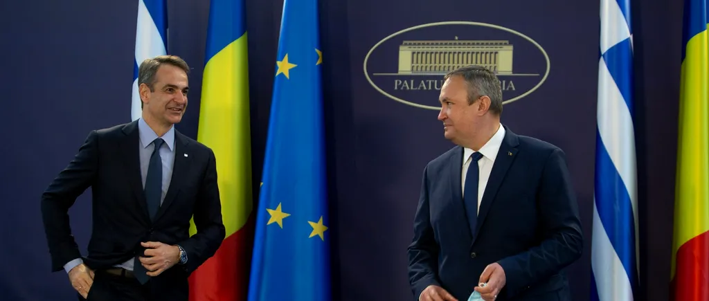 Premierul Greciei, Kyriakos Mitsotakis, se află în vizită la București. El a fost primit de Nicolae Ciucă la Palatul Victoria | FOTO, VIDEO