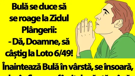 BANC | Bulă se roagă la Zidul Plângerii: 