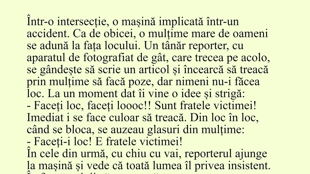 Bancul de marți | Cine era VICTIMA, de fapt?