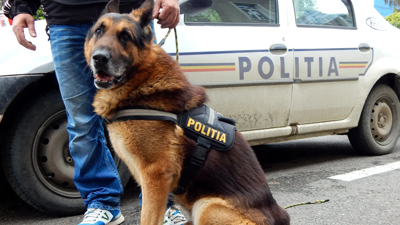Taz și Hercule sunt scoși la licitație. Cât trebuie să plătești pentru un câine polițist