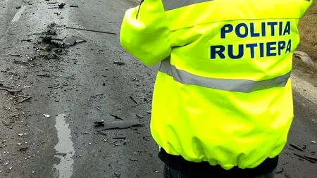 Un bărbat care traversa neregulamentar o șosea din Vâlcea a fost accidentat de un echipaj de Poliție