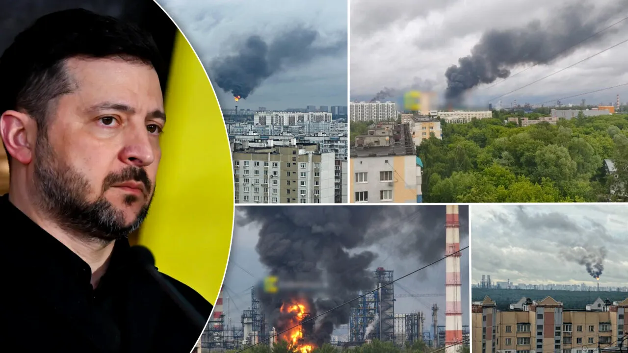 Zelenski face o mișcare neașteptată. Armata Ucrainei a atacat cea mai mare rafinărie de petrol din Moscova, situată la doar 15 km de Kremlin