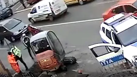 GÂNDUL LIVE. Imagini șocante cu un polițist din Timiș care bate cu bestialitate un muncitor! L-a luat la pumni, apoi l-a băgat cu forța în mașină / ATENȚIE, IMAGINI CARE VĂ POT AFECTA EMOȚIONAL!
