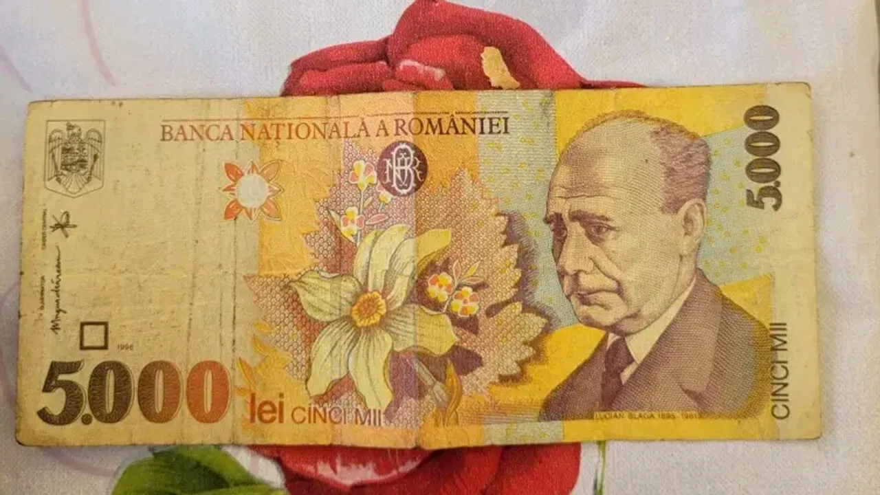 Mai ai cumva bancnote de 5.000 de lei cu chipul lui Lucian Blaga? Una singură se vinde acum, în 2022, cu 50.000 de euro