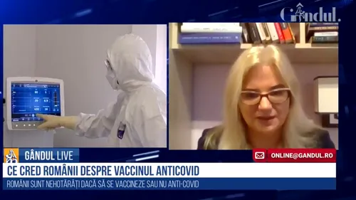 GÂNDUL LIVE. Alina Bârgăoanu, expert combatere dezinformare, despre vaccinarea anti-COVID: „Populația este mai degrabă nehotărâtă, dar nu se declară împotrivă... / Există o stare de ezitare”