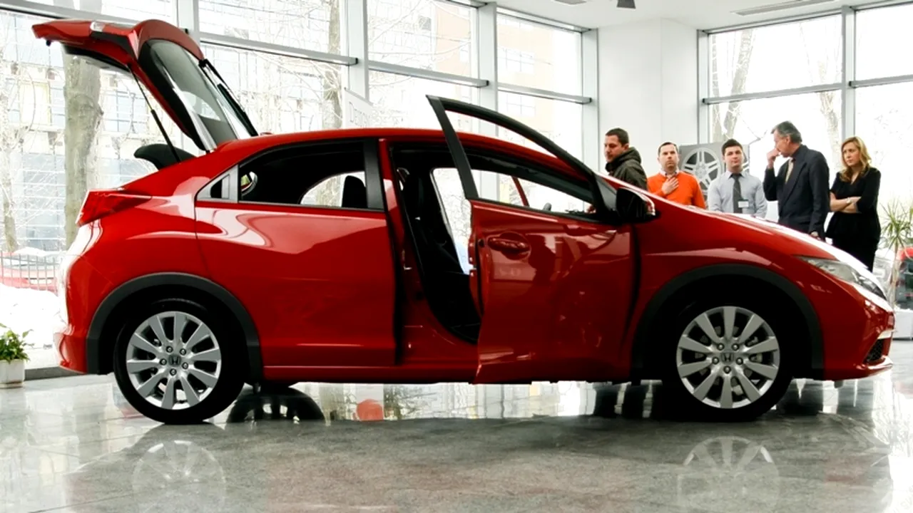 Cu cât au scăzut afacerile din comerțul auto în 2012