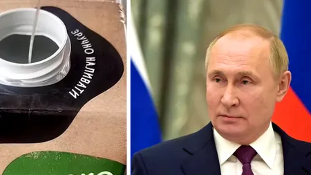 FOTO| Imagini șocante: Un soldat rus i-a oferit unei bunicuțe din Ucraina o cutie de lapte în care se afla o bombă