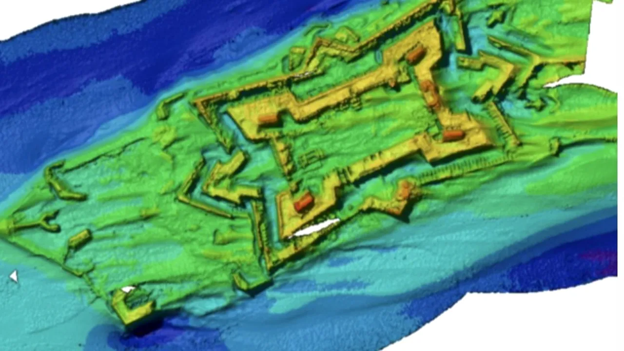 Cum arată cetatea scufundată Ada Kaleh în albia Dunării. ARGONAUȚII au fost primii care au menționat-o în legendele lor
