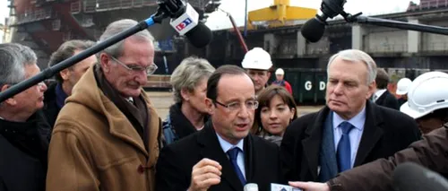 Ce mesaj i-a transmis Francois Hollande lui Vladimir Putin, după ce a vizitat un șantier naval
