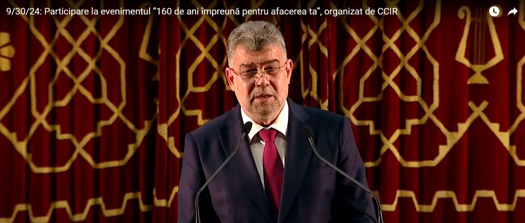 Marcel CIOLACU, la aniversarea C.C.I.R: Să construim o țară în care Președintele României să aibă un Consiliu Economic Consultativ cu întâlniri lunare