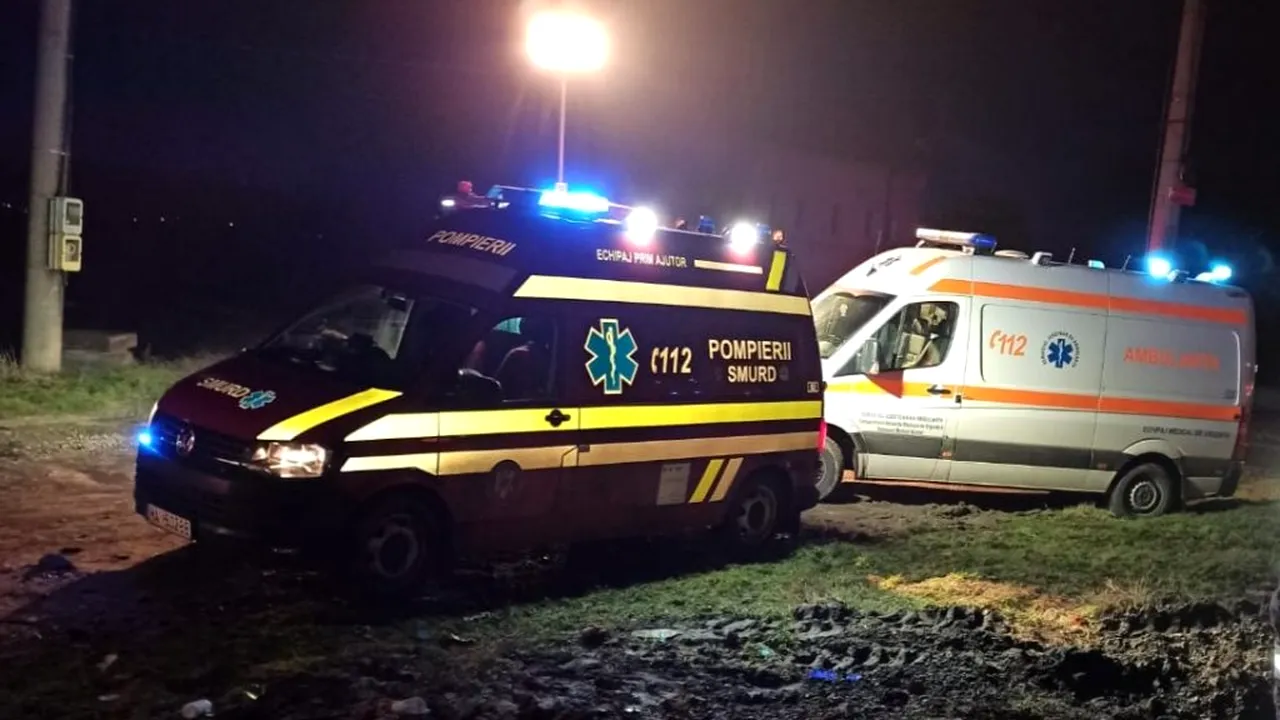 Un tren a spulberat o mașină în județul Teleorman. Mecanicul locomotivei era beat