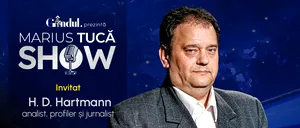 Marius Tucă Show începe luni, 21 octombrie, de la ora 20.00, live pe Gândul. Invitat: H. D. Hartmann