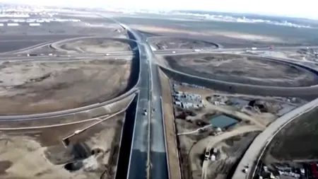 Noi imagini de pe șantierul Lotului 3 al A0 Sud / Ministrul Transporturilor: Antreprenorul grec și-a asumat deschiderea circulației în APRILIE
