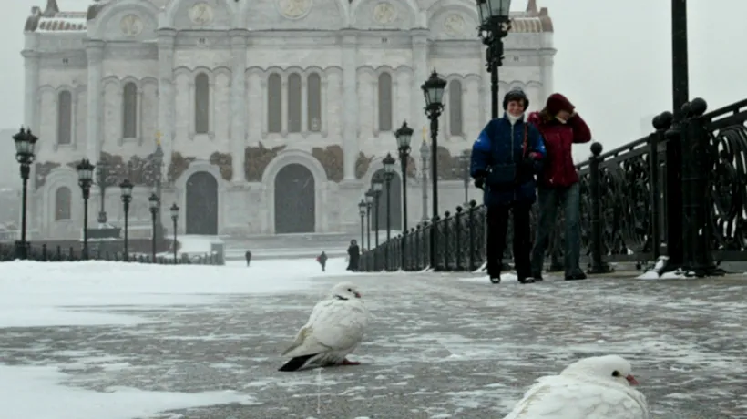 Prima ninsoare a fost înregistrată miercuri la Moscova