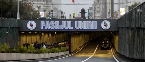 Plouă în Pasajul Unirii / Lucrările de renovare au costat 12 milioane de euro