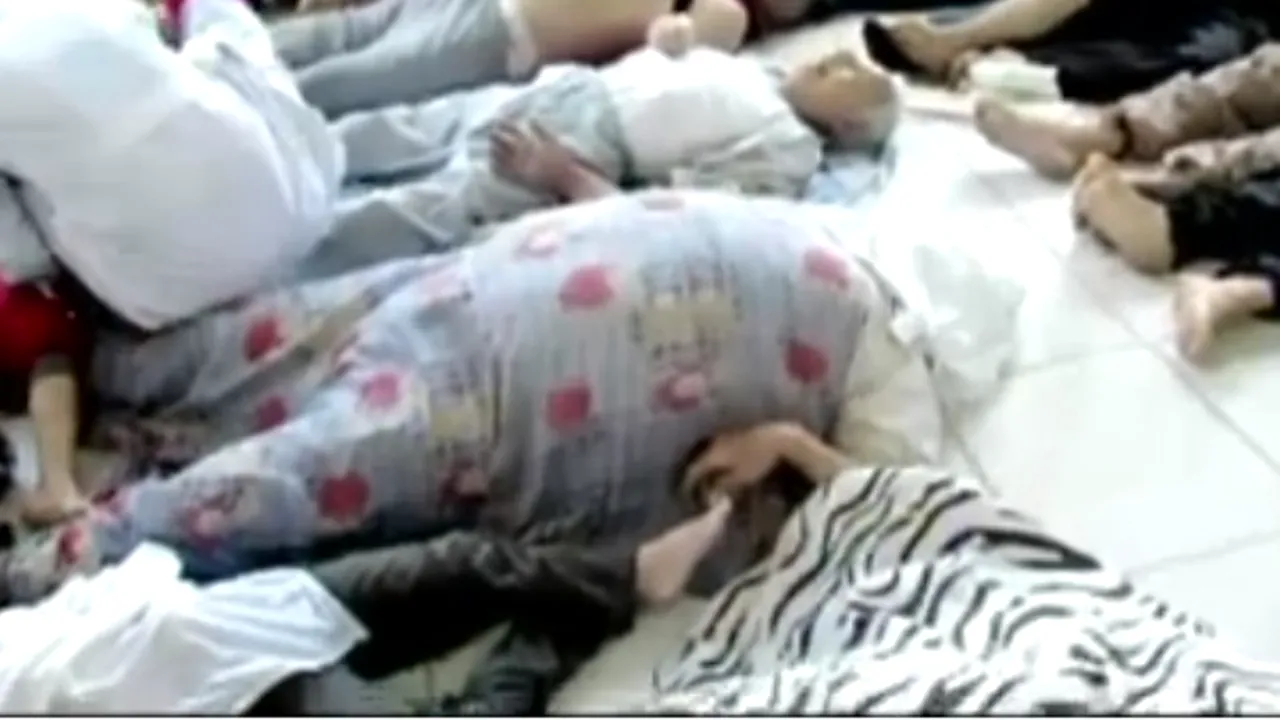 Înregistrări video cu victimele presupusului atac chimic din Siria, difuzate de CNN