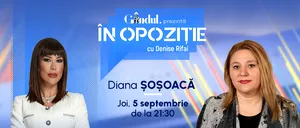 „Amazoana” Diana Șoșoacă, la Gândul „În Opoziție cu Denise Rifai”