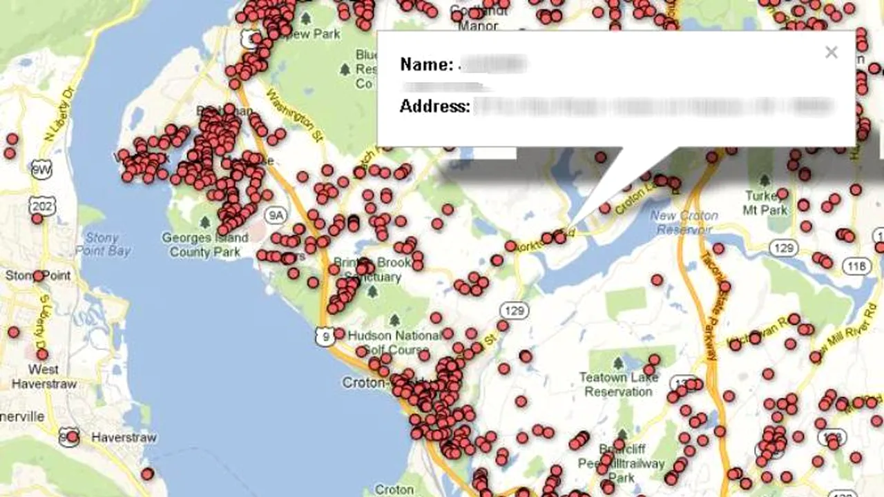 Un ziar american a făcut harta posesorilor de arme 