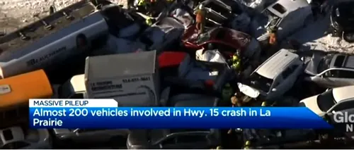 Accident teribil cu morți și zeci de răniți. 200 de mașini implicate! VIDEO în articol